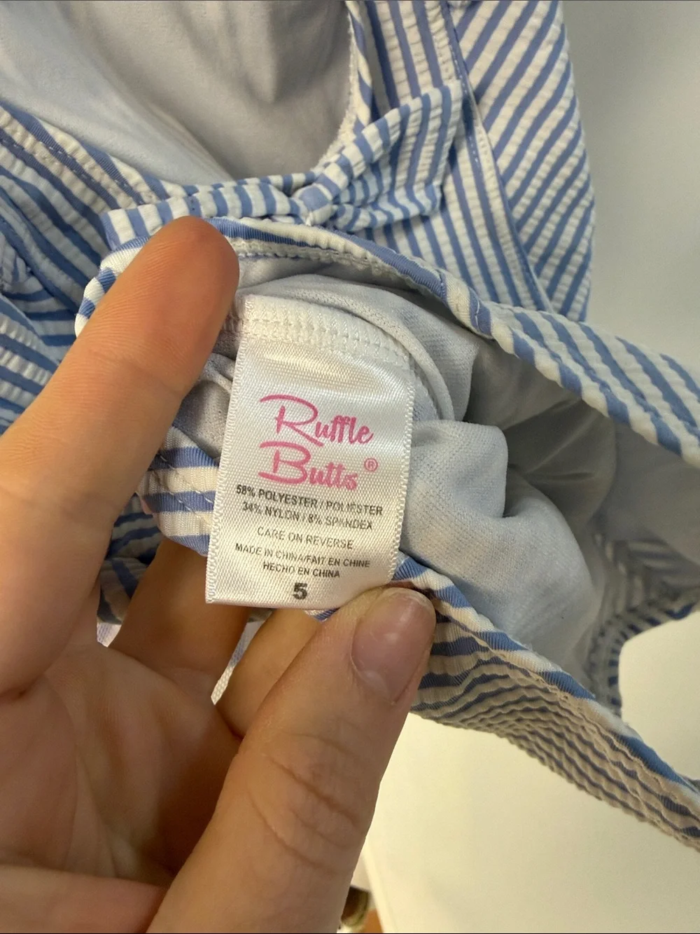 Ruffle Butts blue white